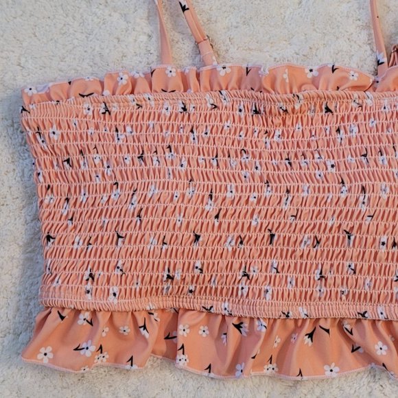 Cute no brand name Floral tube bikini top size XL - Picture 2 of 5